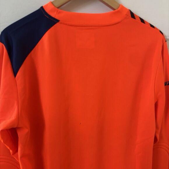 Vizari Soccer Men Goalkeeper Jersey Shirt Size Medium Orange Padded Elbow Futbol - Picture 11 of 15